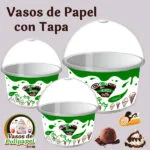 Vaso de Papel 4 Onzas con Diseño + Tapa